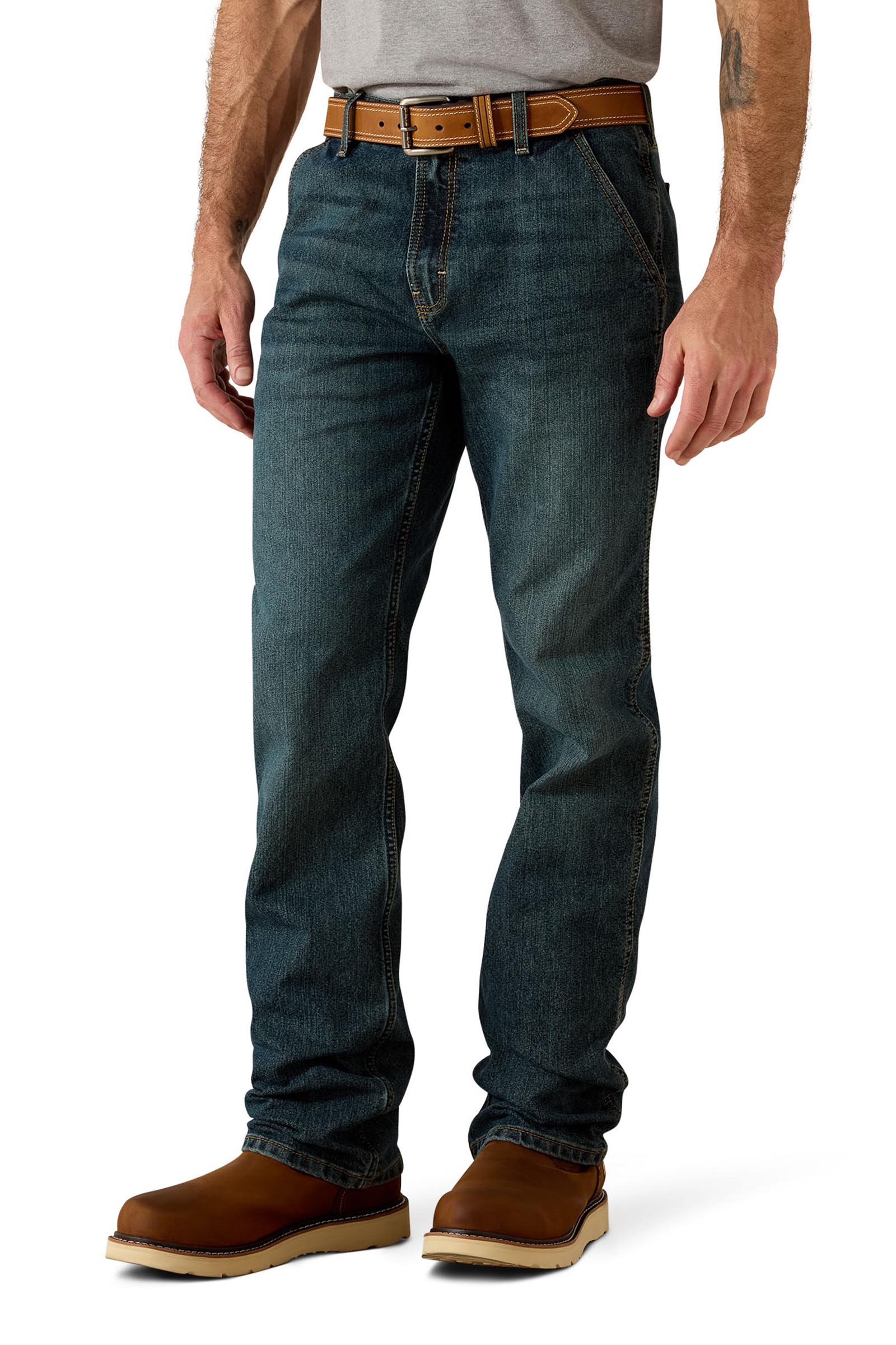 Ariat Rebar M7 Slim DuraStretch Workhorse Herre arbejdsjeans med lige ben