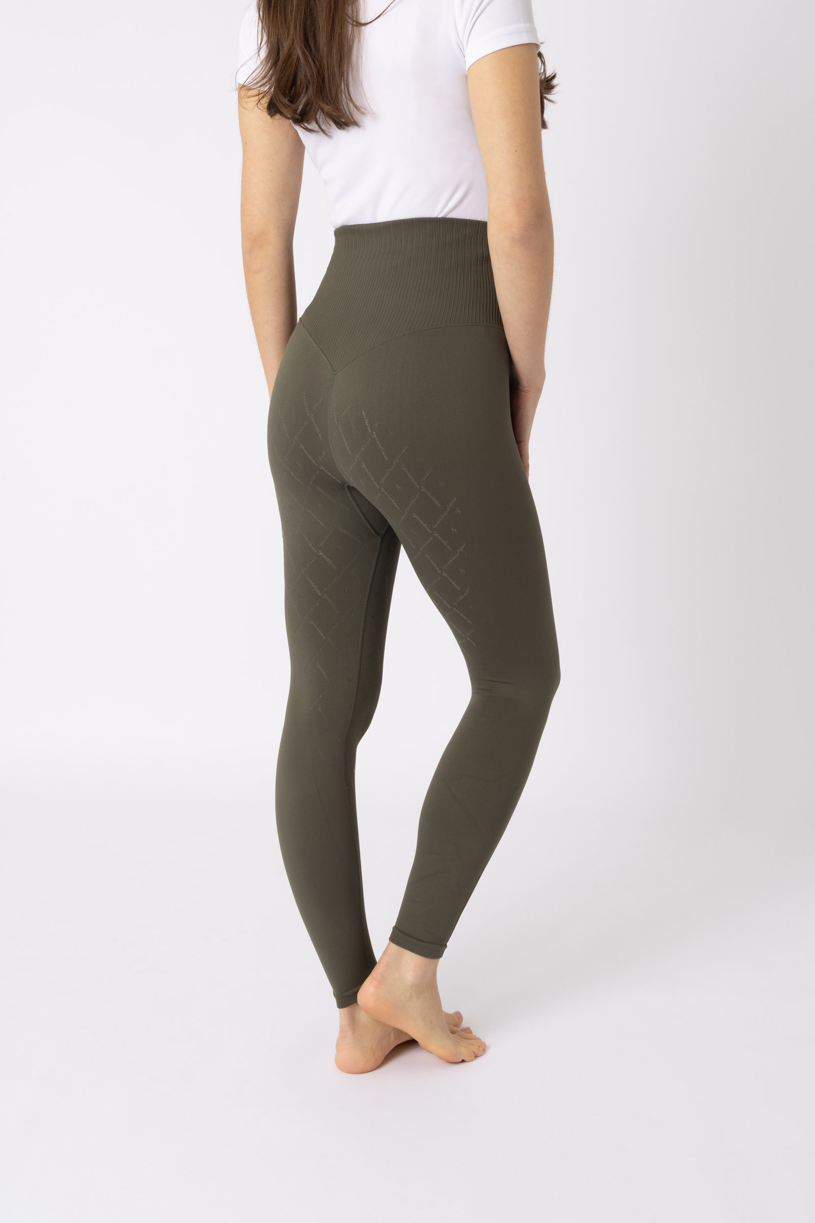Horze Janine Seamless Fuld Grip Tights med telefonlomme, damemodel