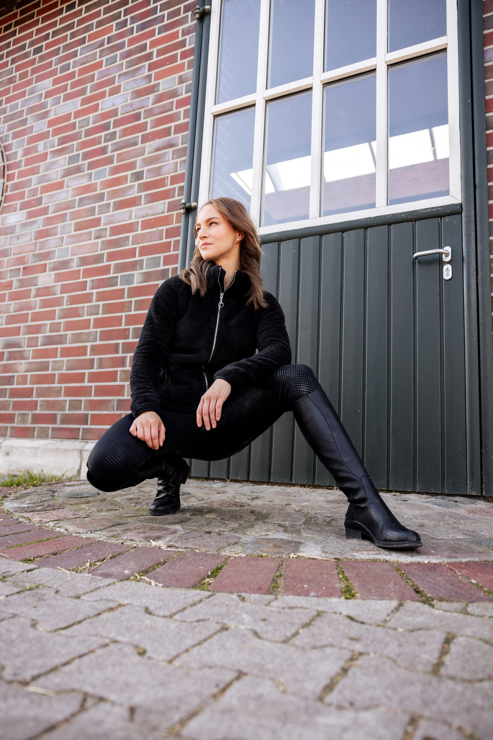 Horze Grand Prix Thermo Softshell Silikone FS Dameridebukser