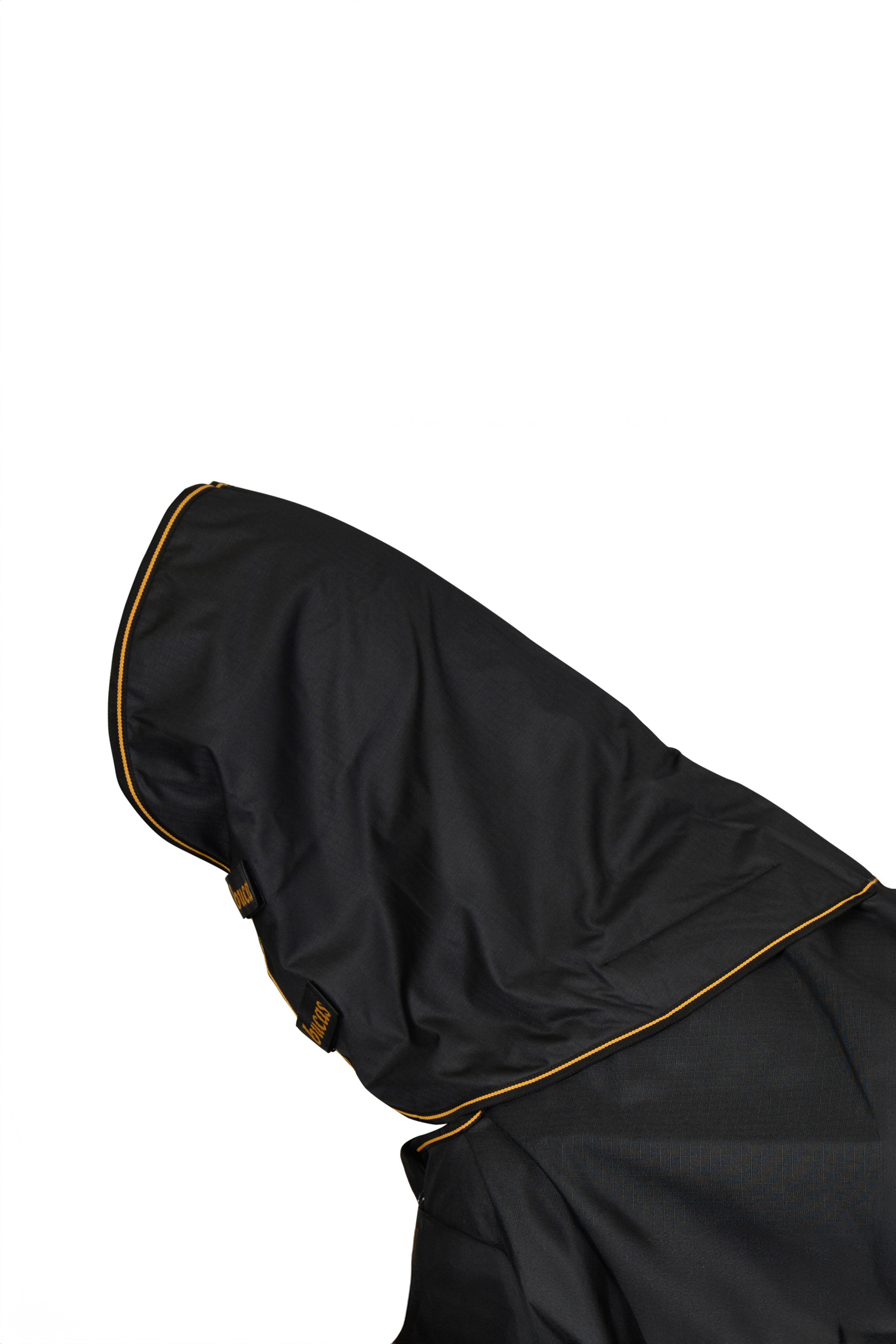 Black/Gold Bucas Irish Turnout halsstykke, 0g