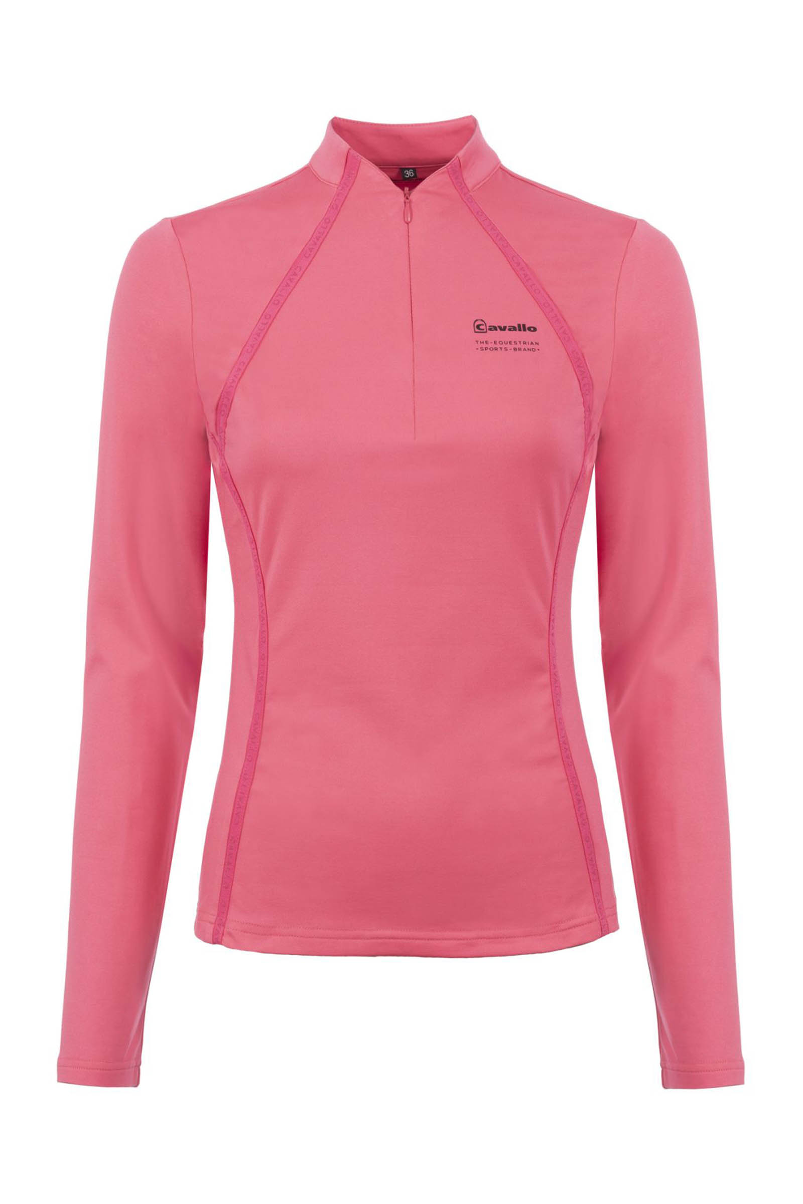 Blush Cavallo CavalReyna Dame Halfzip-T-shirt