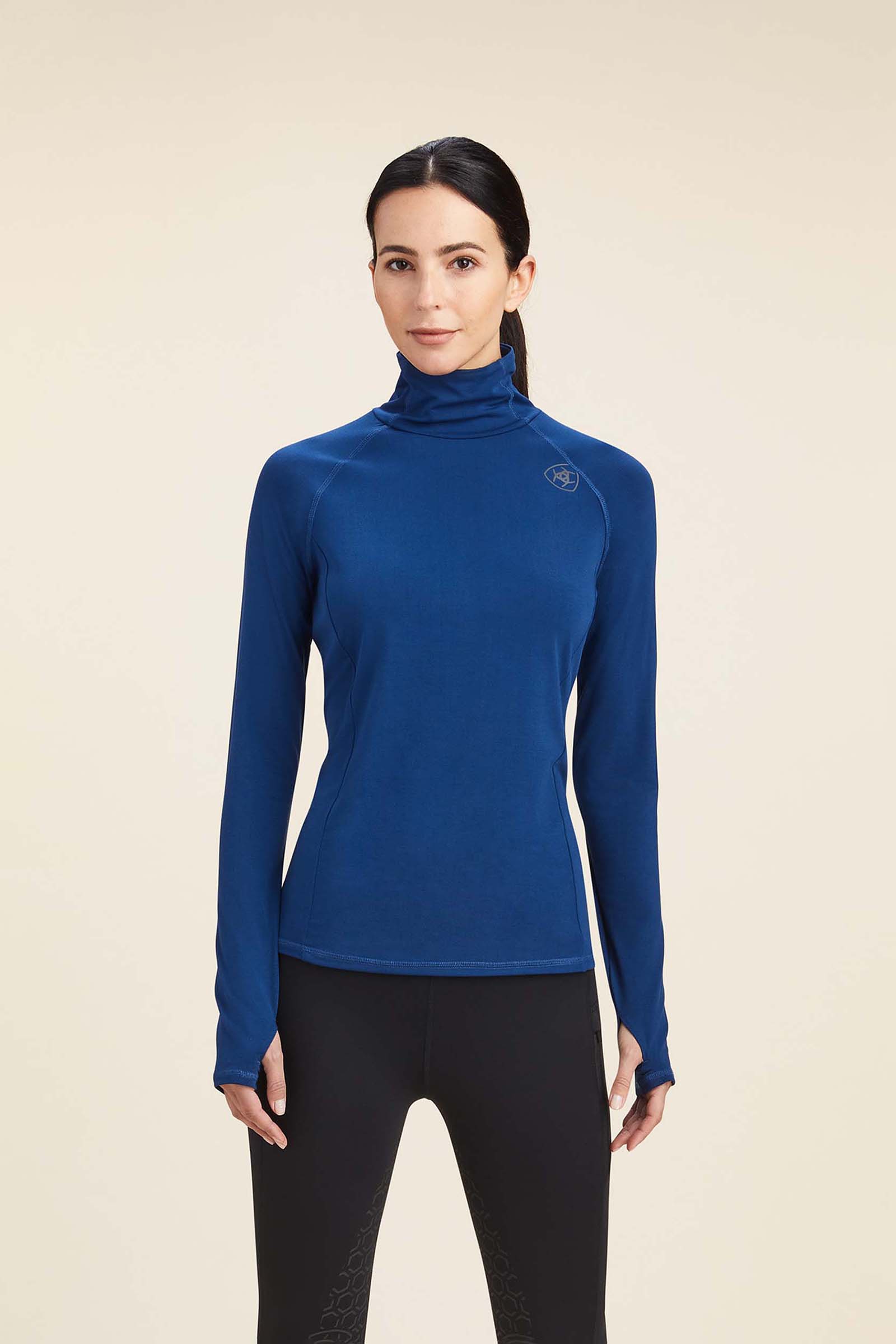 Estate Dark blue Ariat Venture Baselayer med lange &aelig;rmer, dame