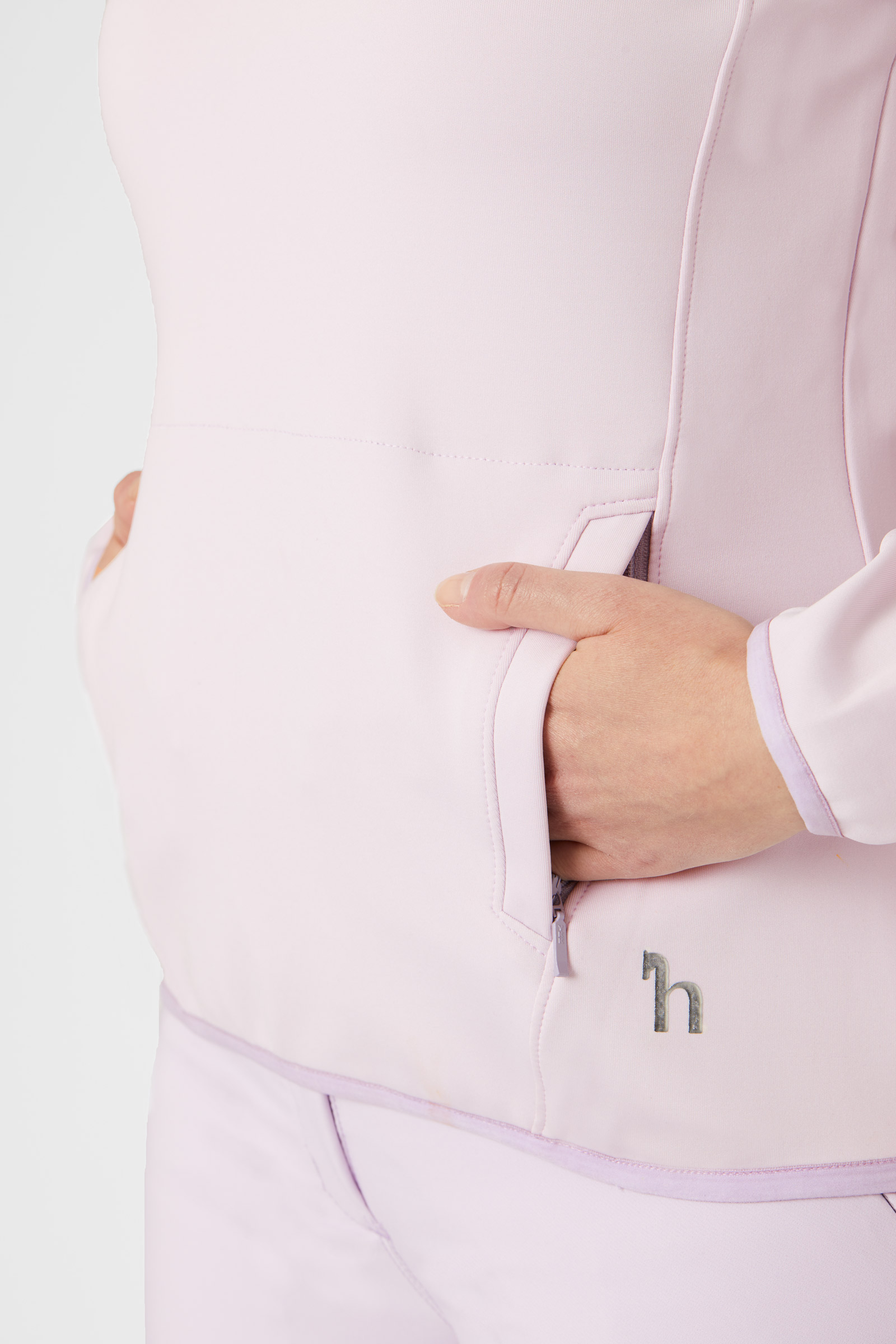 Horze Kaitlin funktionel sweatshirt med blomsterkrave, damemodel