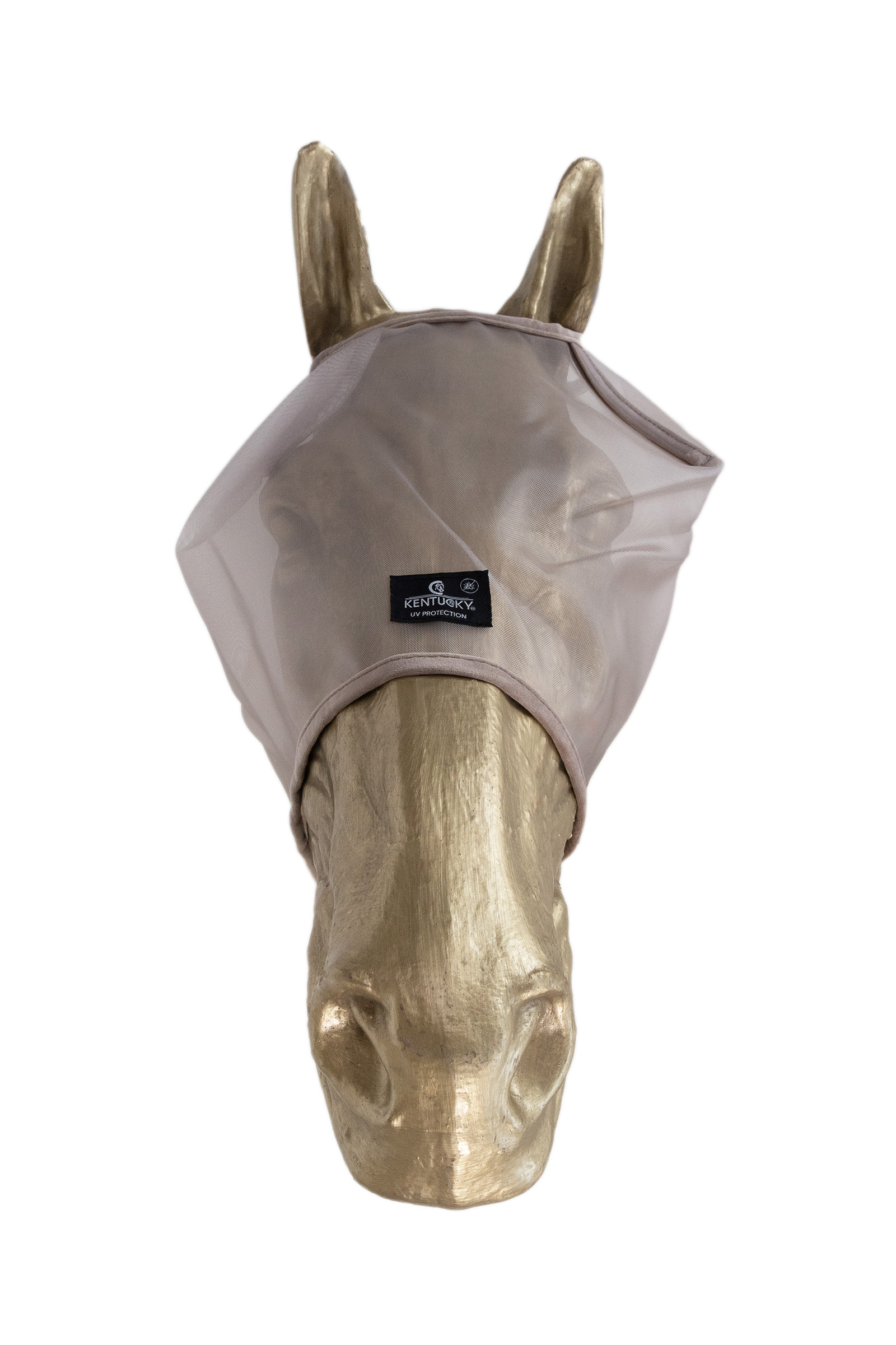 Beige Kentucky Horsewear Classic  Fly Mask without Ears