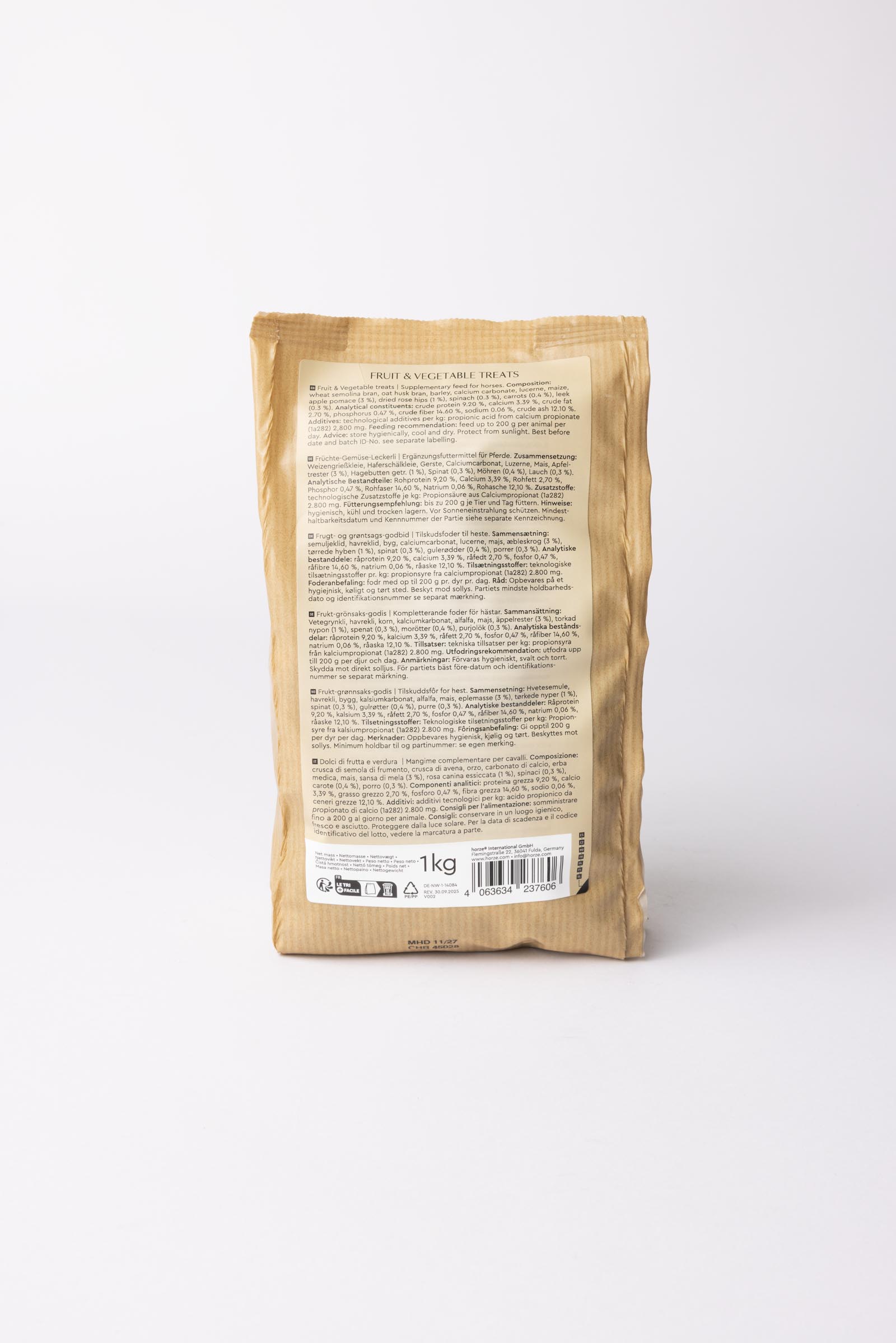 Horze Godbidder med Frugt & Gr&oslash;nt, 1kg