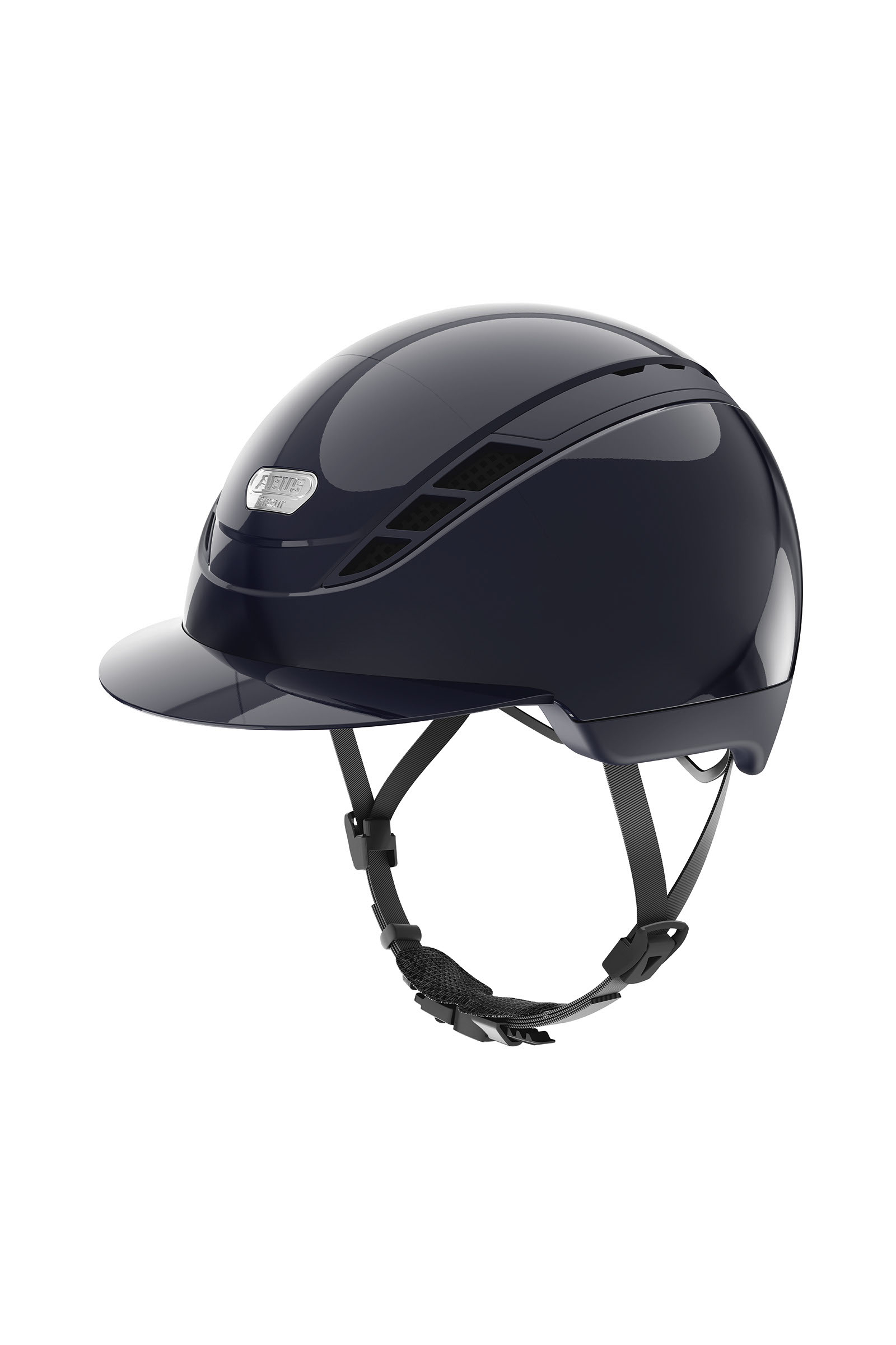 Dark Blue/ Shiny Abus Pikeur AirDuo Hjelm, XS