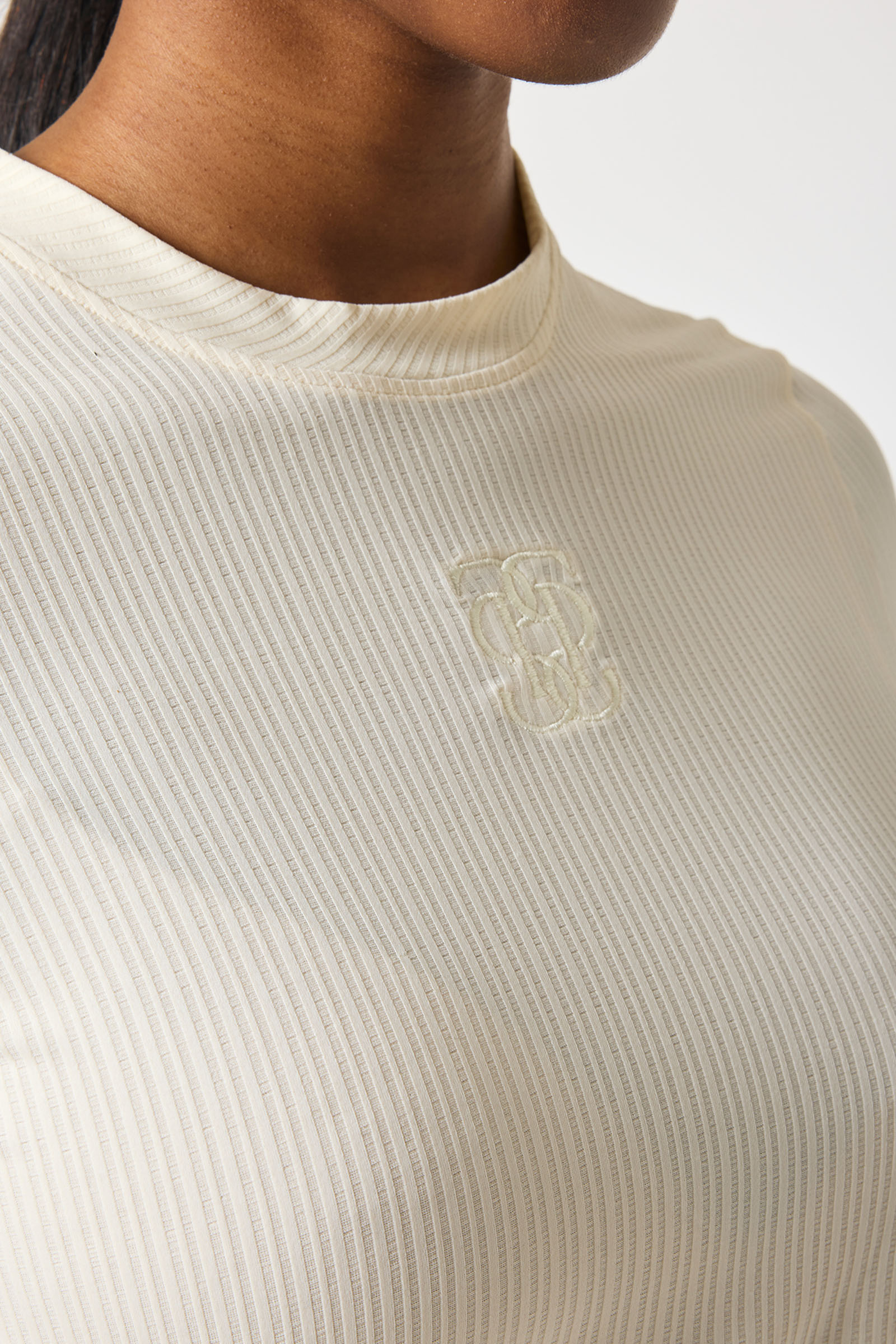 PS of Sweden Courtney S/S Stribet Mesh T-shirt