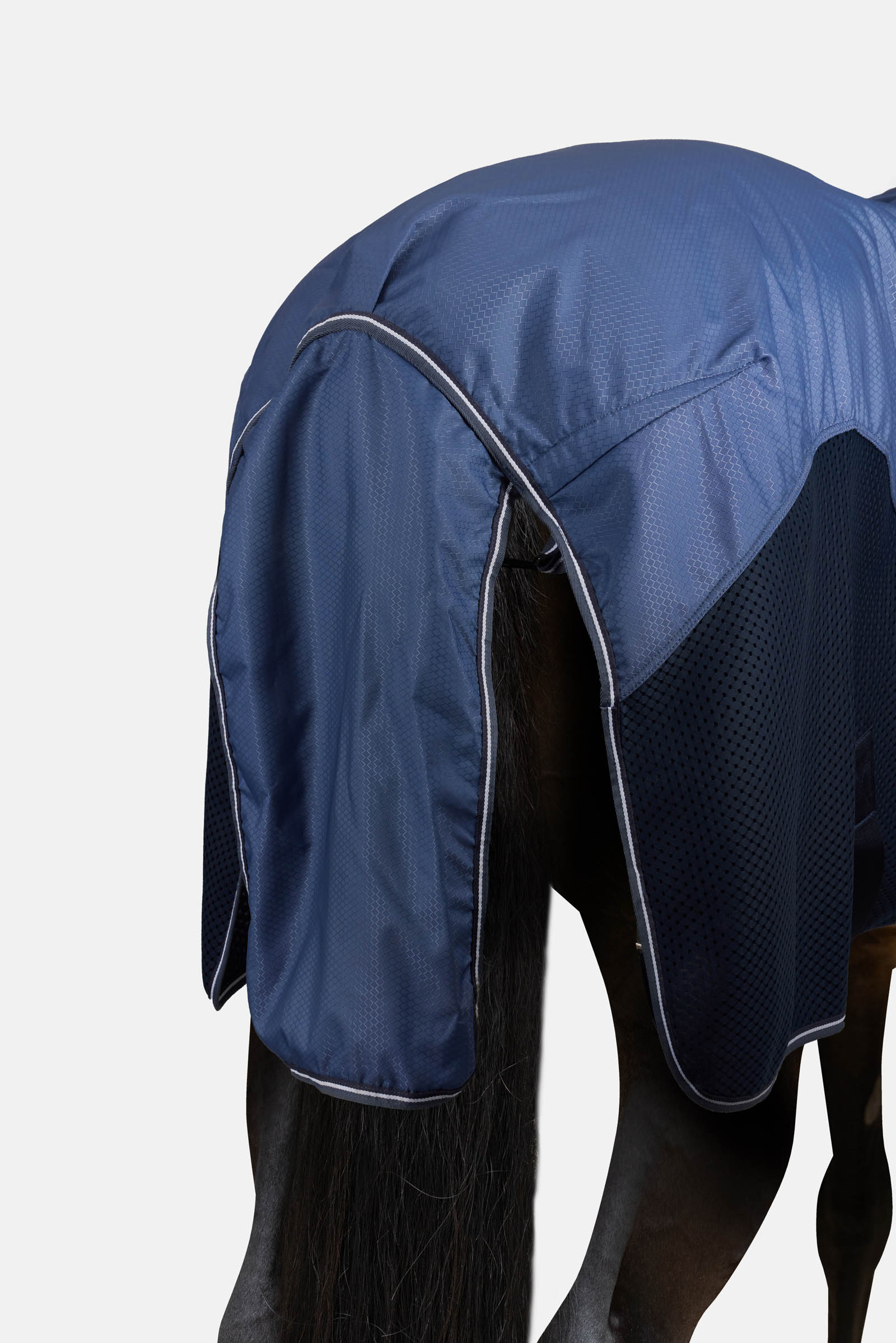 Horze Aircool 3D uded&aelig;kken til regn med aftagelig hals