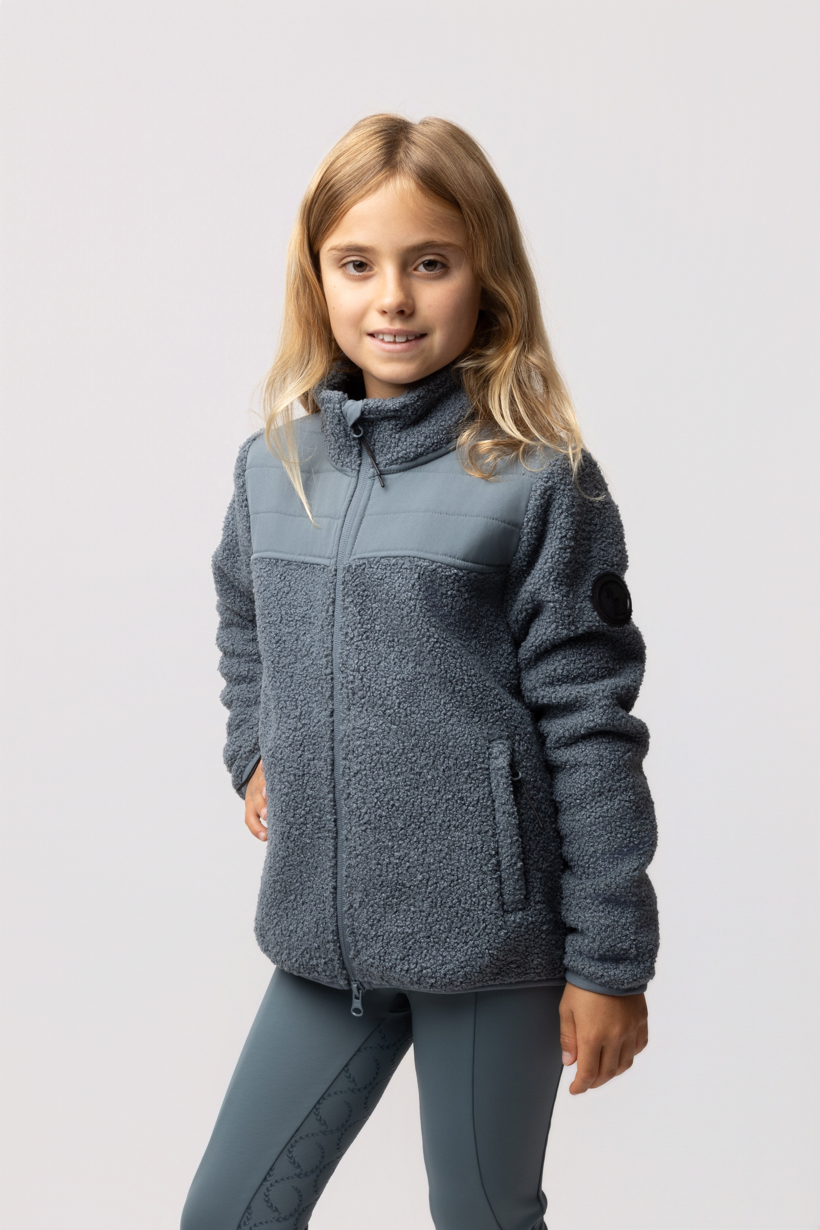 Horze Misha B&oslash;rns hybrid fleece jakke