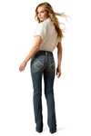 Ariat R.E.A.L. Mid Rise Stretch Icon Stackable Straight Leg Dame jeans