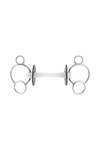 Sprenger Nathe 3-rings Bid 20mm, m/ fleksibelt Mullen Mouth (70mm ring)