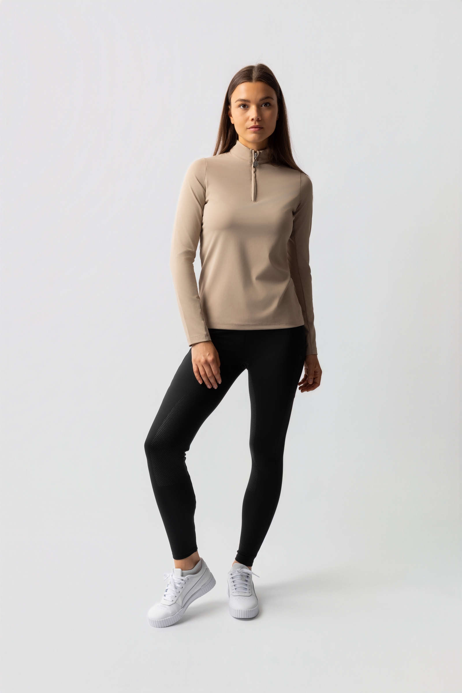 Horze Lilian Damernes tr&aelig;ningsskjorte med lange &aelig;rmer