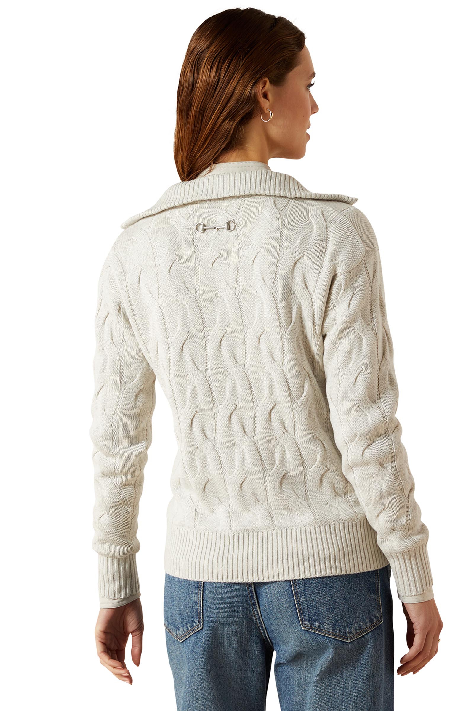 Ariat Alamere dame sweater med 1/2 lynl&aring;s