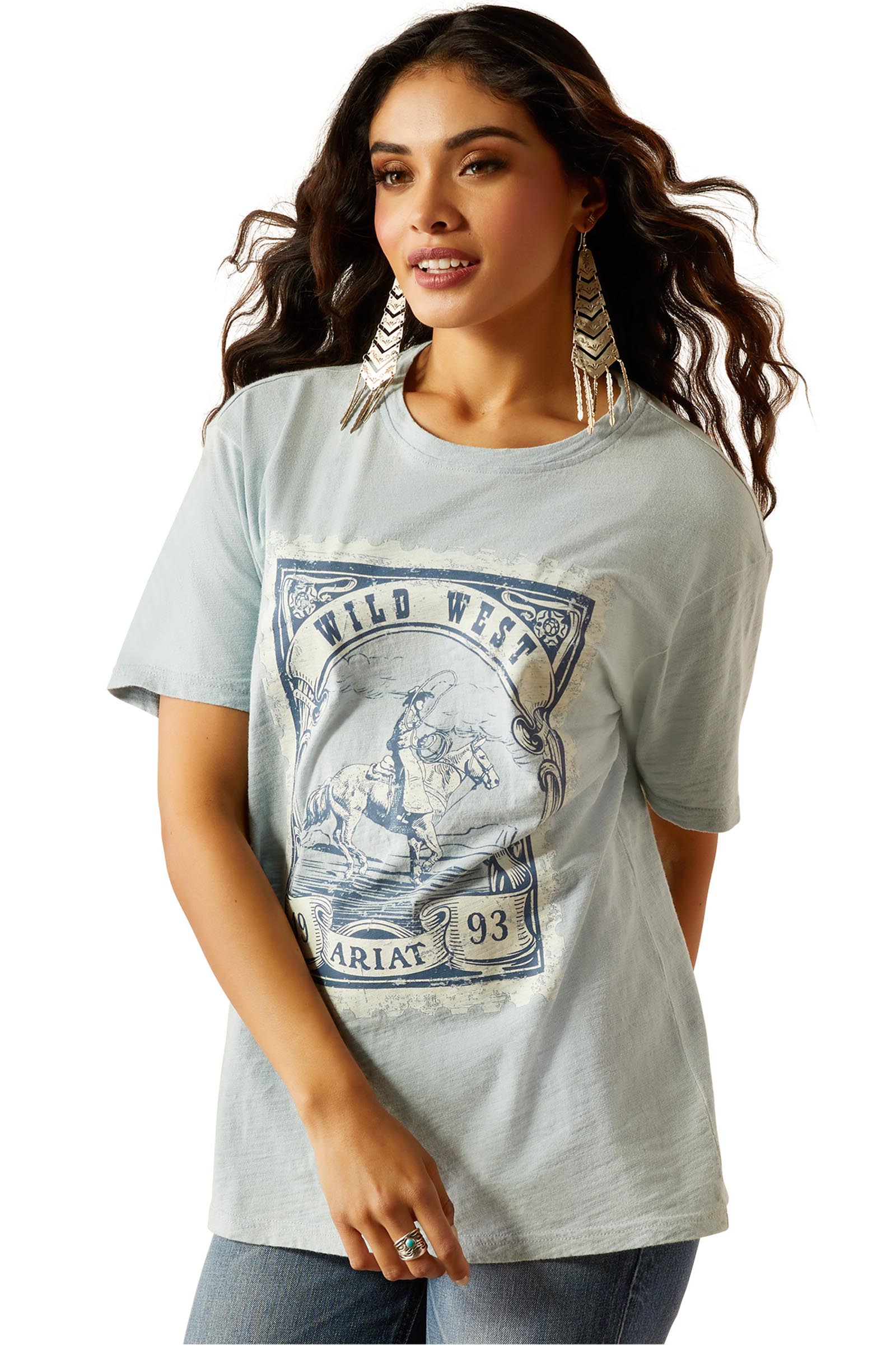 Ariat Wild West Stamp dame-T-shirt