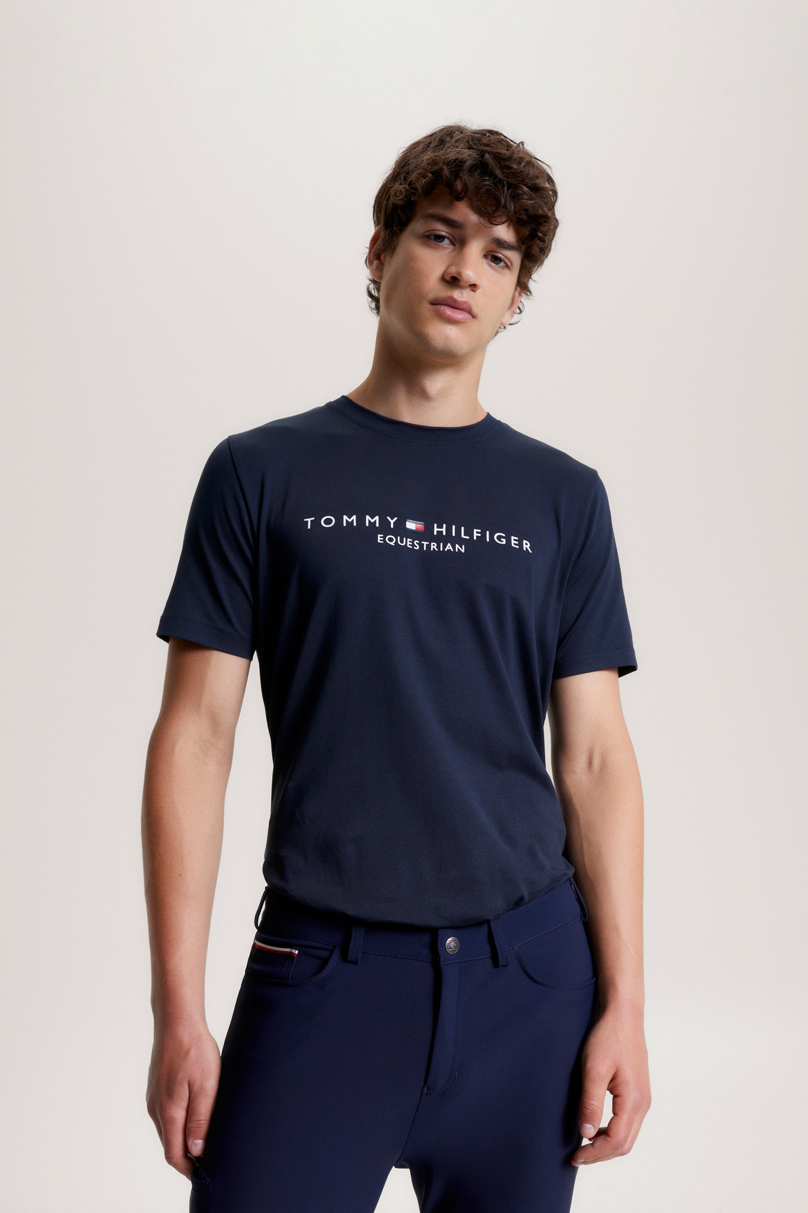 Tommy Hilfiger Equestrian Williamsburg T-shirt med grafiskt print og korte ærmer