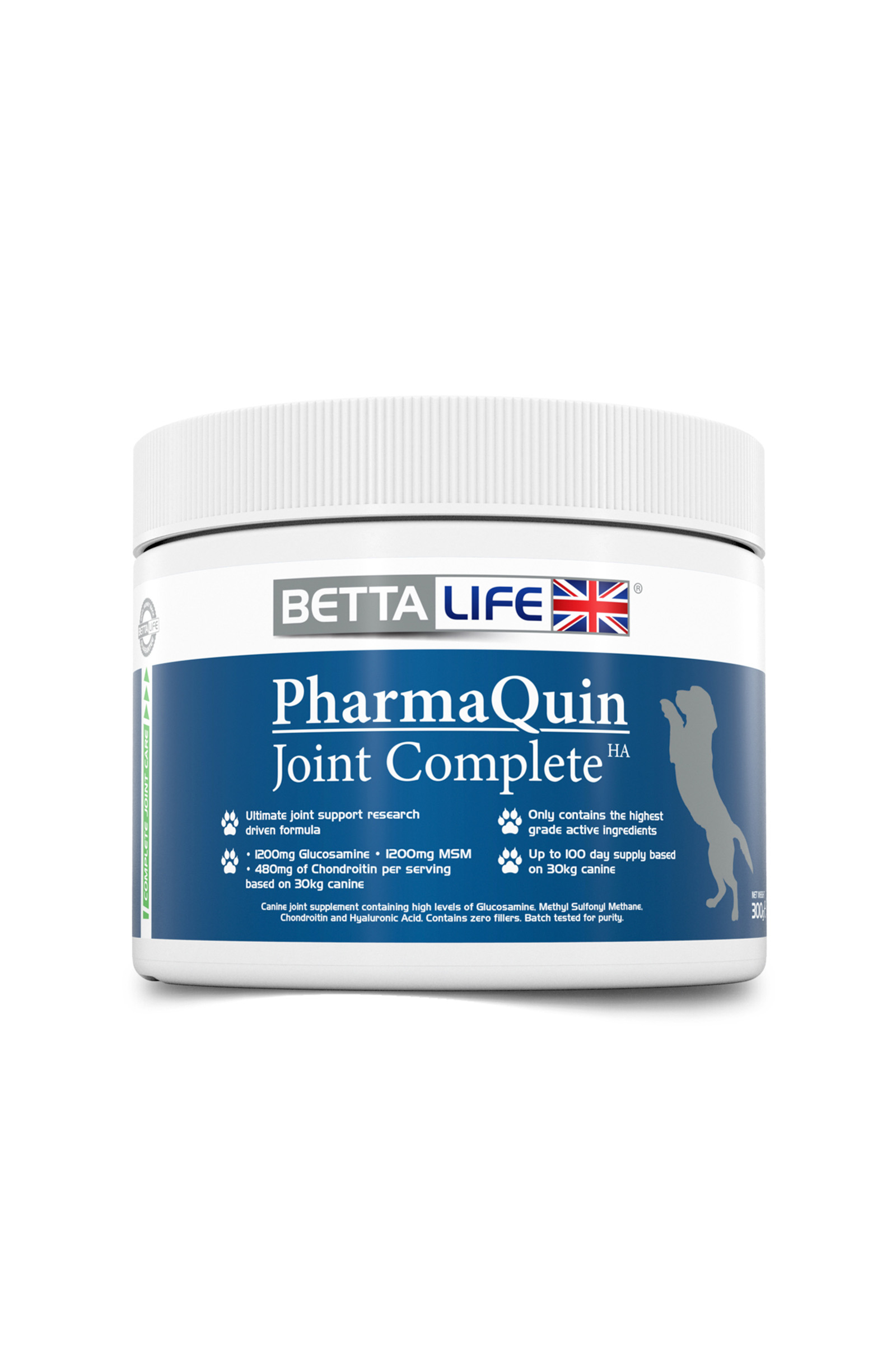 PharmaQuin Joint Complete HA Canine Supplement, 300 gr