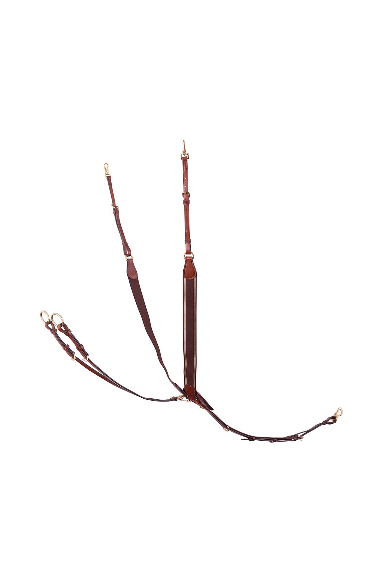 Tobacco BR Taunton elastisk forbryst med aftagelig martingal