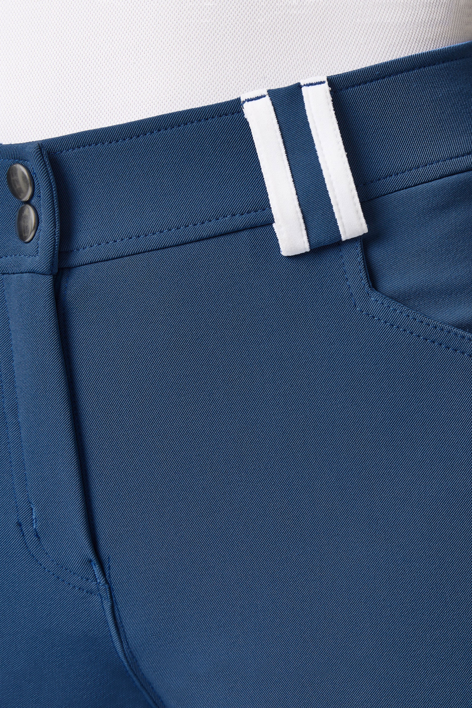 H&oslash;jtaljede ridebukser med silikonegrip og kontrastpiping, damemodel