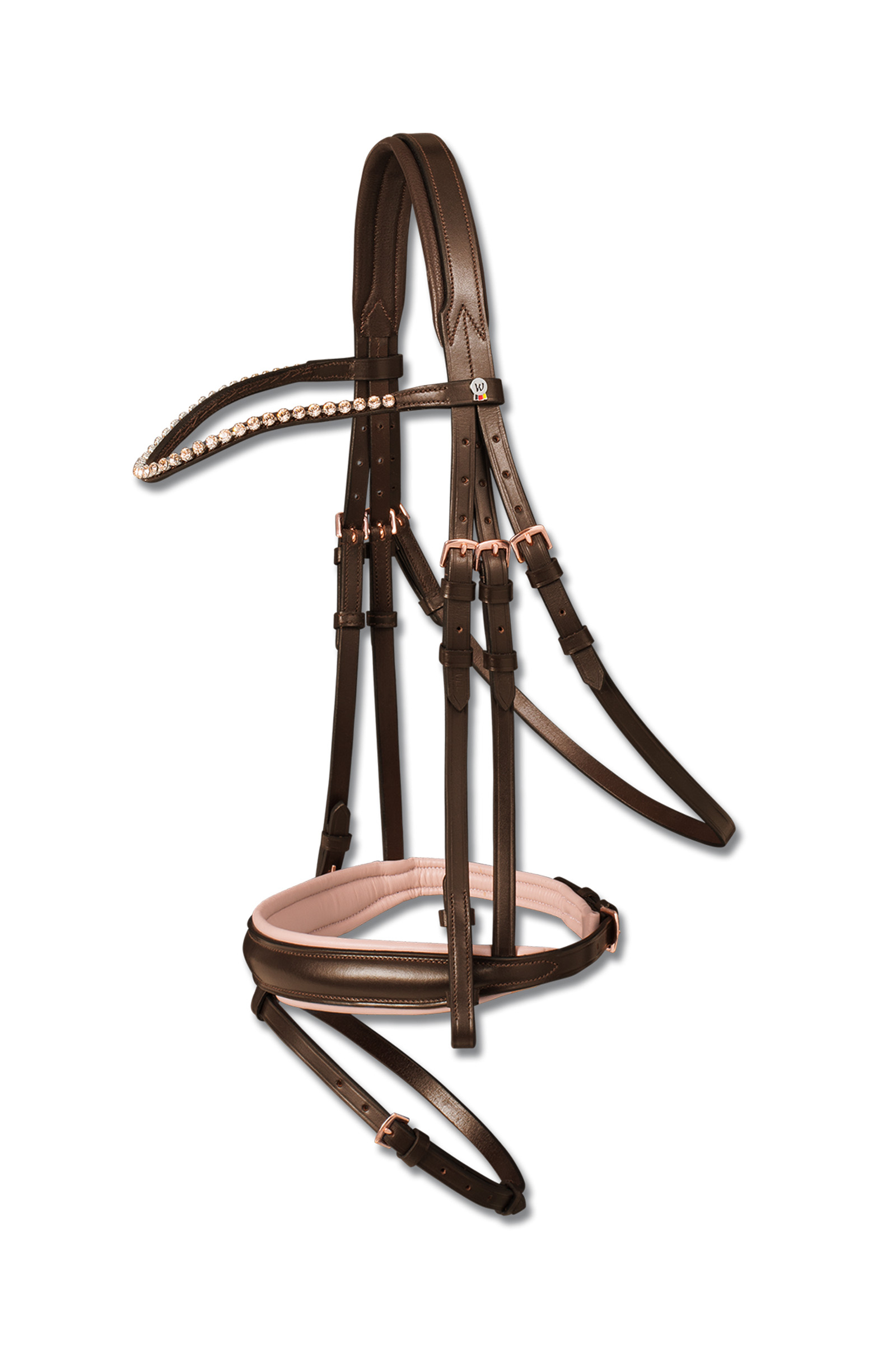 Brown/Rosa Waldhausen X-Line Bridle Rosé