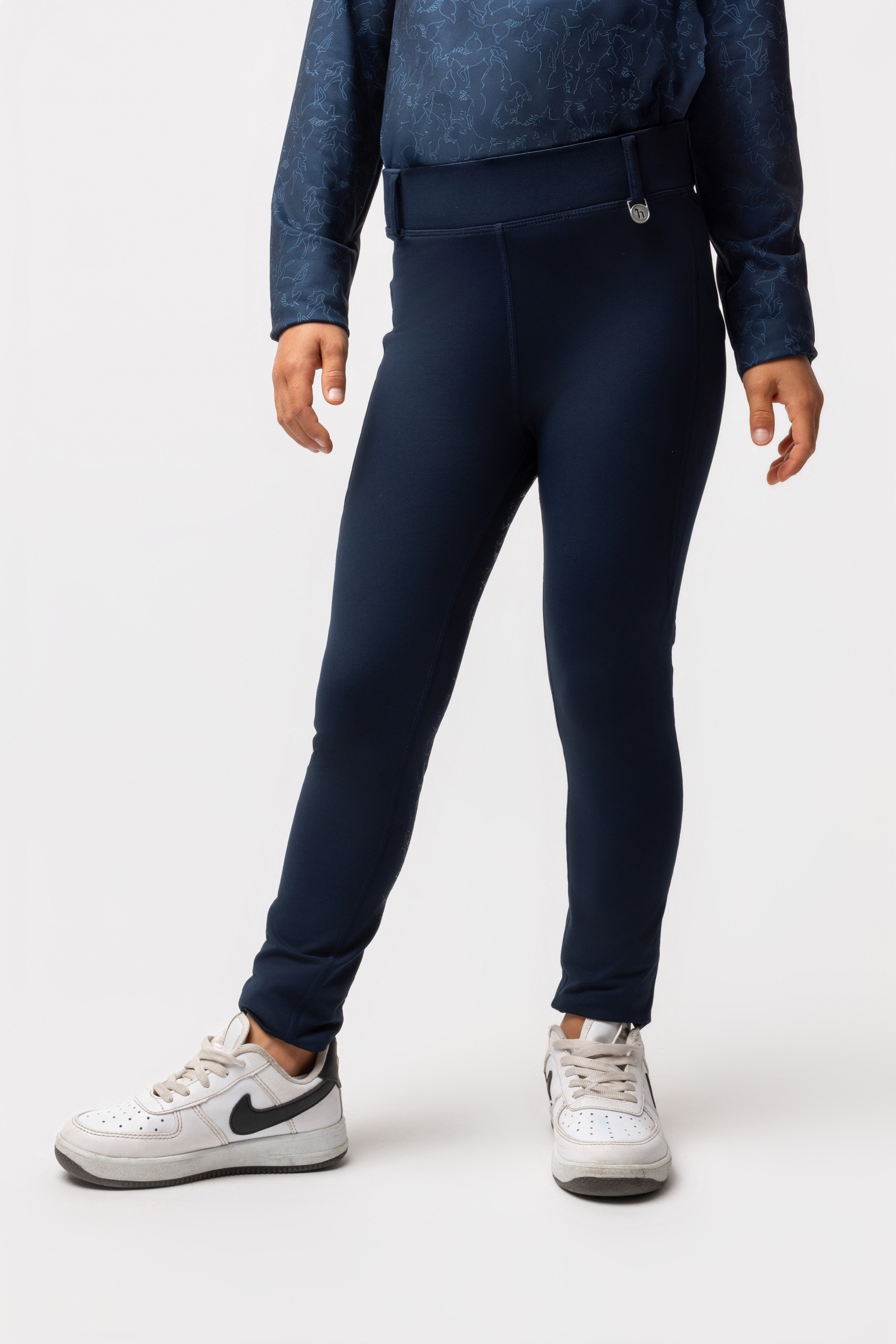 Horze Dea b&oslash;rns thermo ridebukser med fuldt s&aelig;de