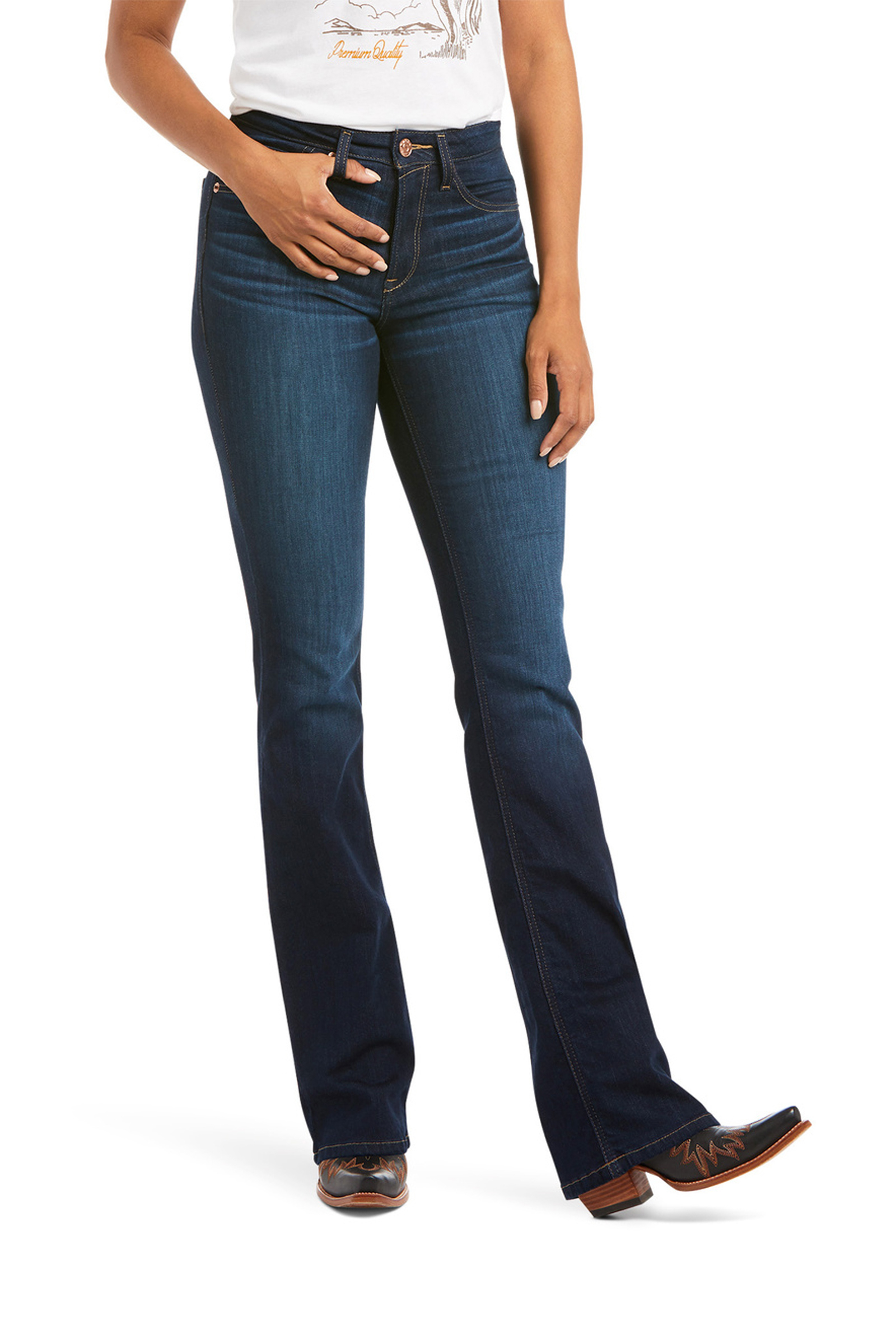 Ariat Real High Rise Ballary Bootcut Jeans til kvinder