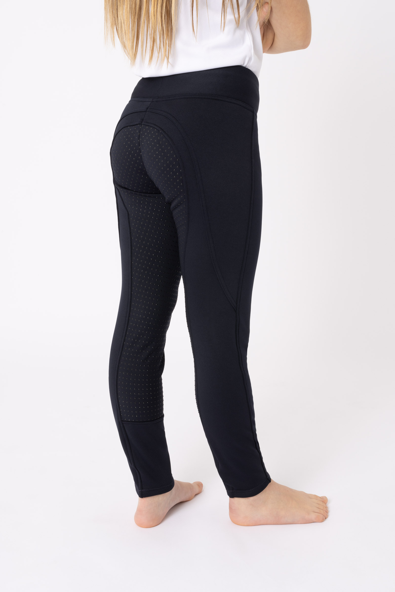 Horze Active Vinter Silikone Grip Tights, b&oslash;rn
