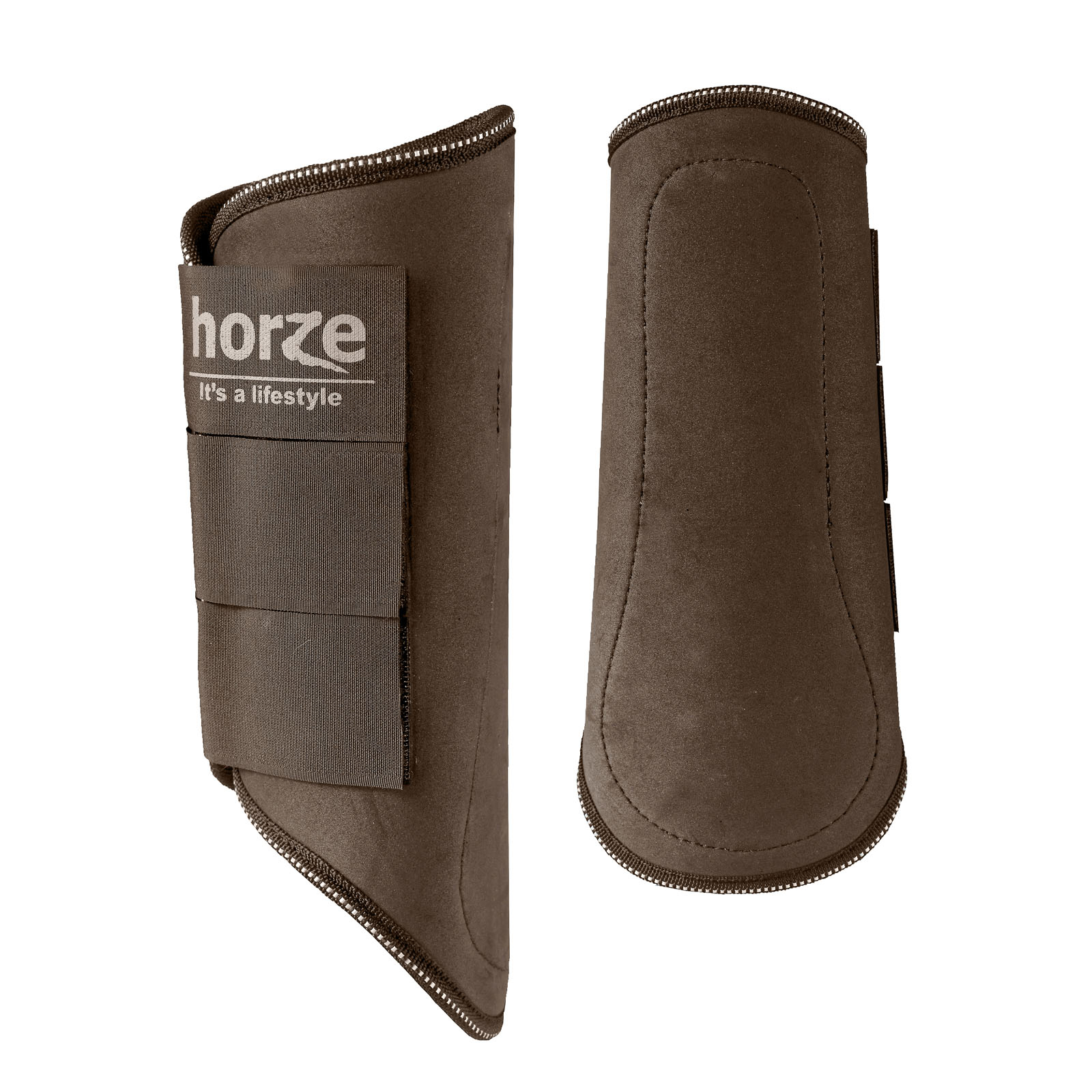 Dark Brown Horze gamacher med teddyforing