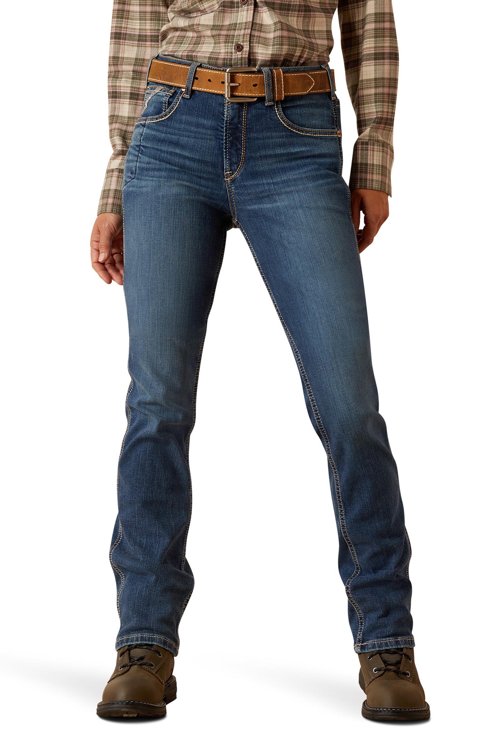 Ariat Rebar HR Riveter Straight Dame jeans med lige ben