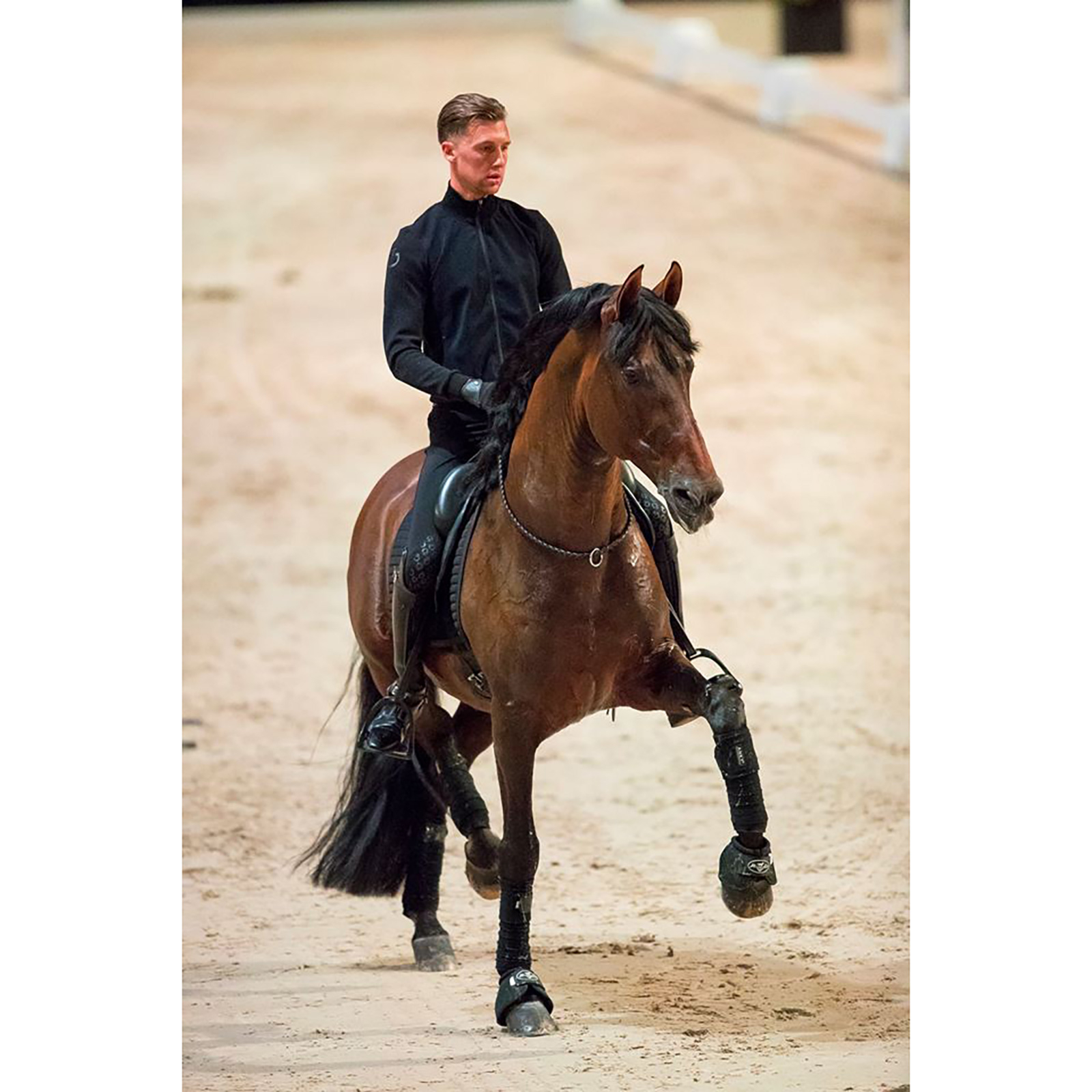 Brown F.R.A. Freedom Riding Articles Kripton halsreb (System 1) flettet læder, 15 mm