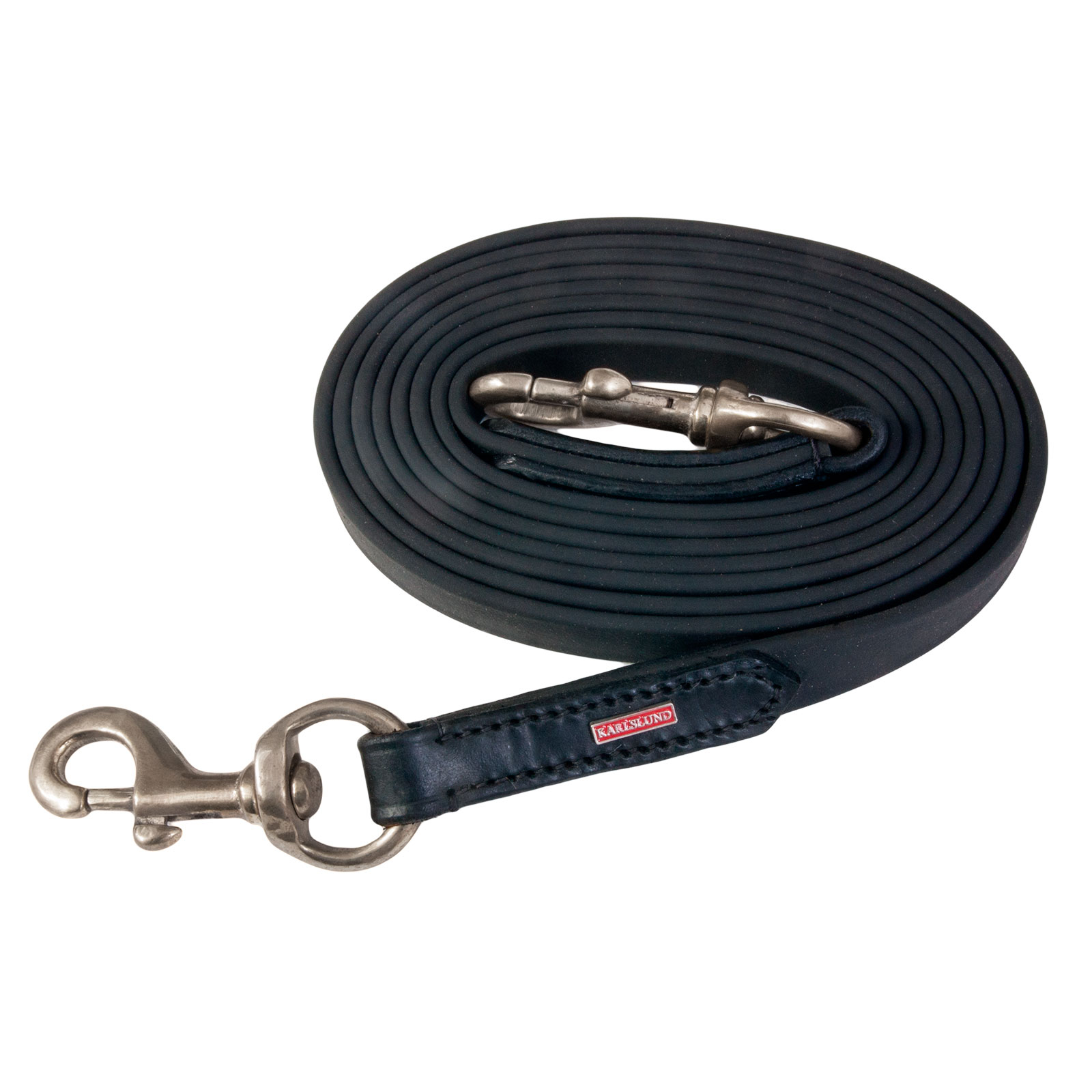 Black/Chrome Karlslund BioThane gummit&oslash;jle