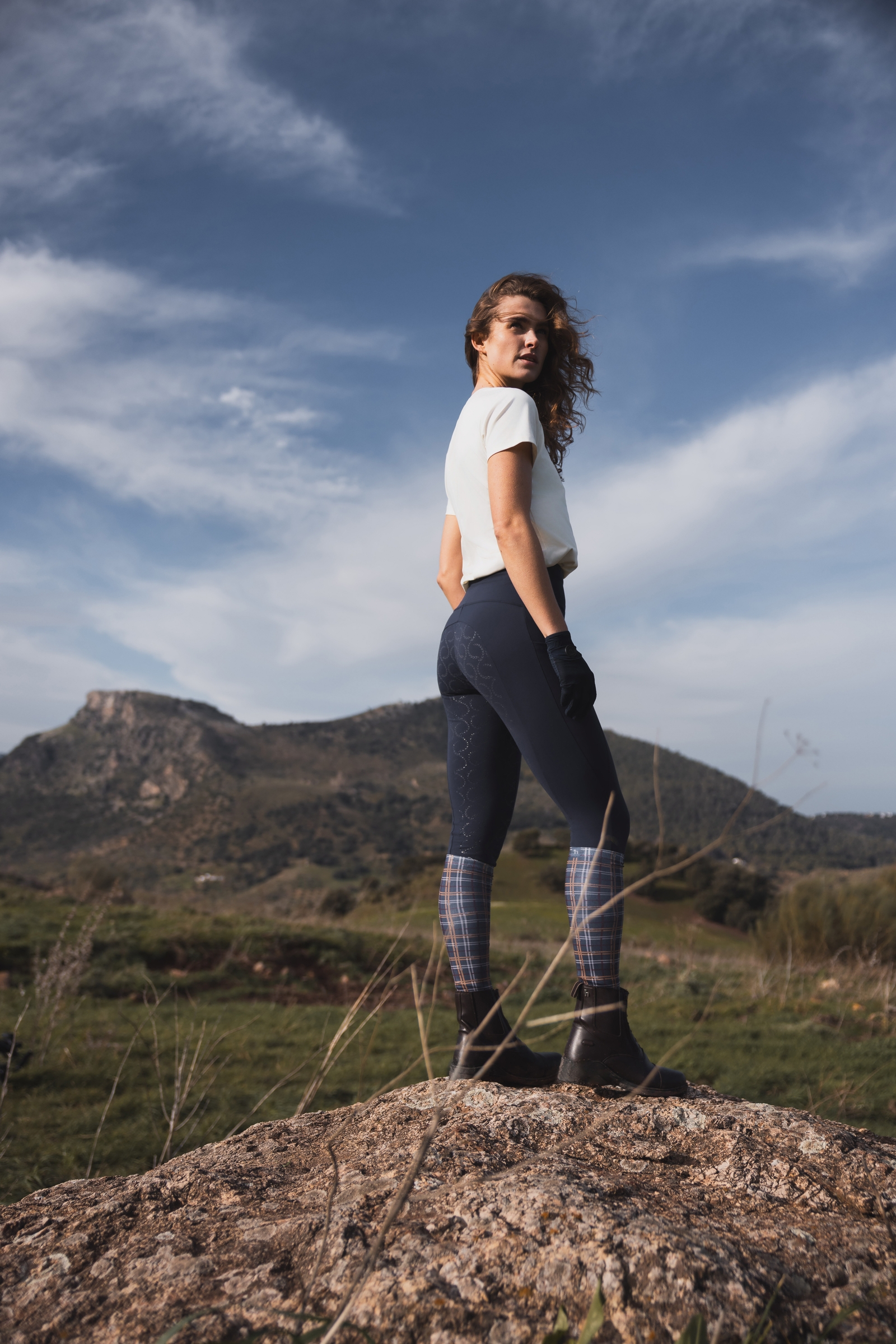 Horze Gillian Compression tights med silikonegrip, damemodel