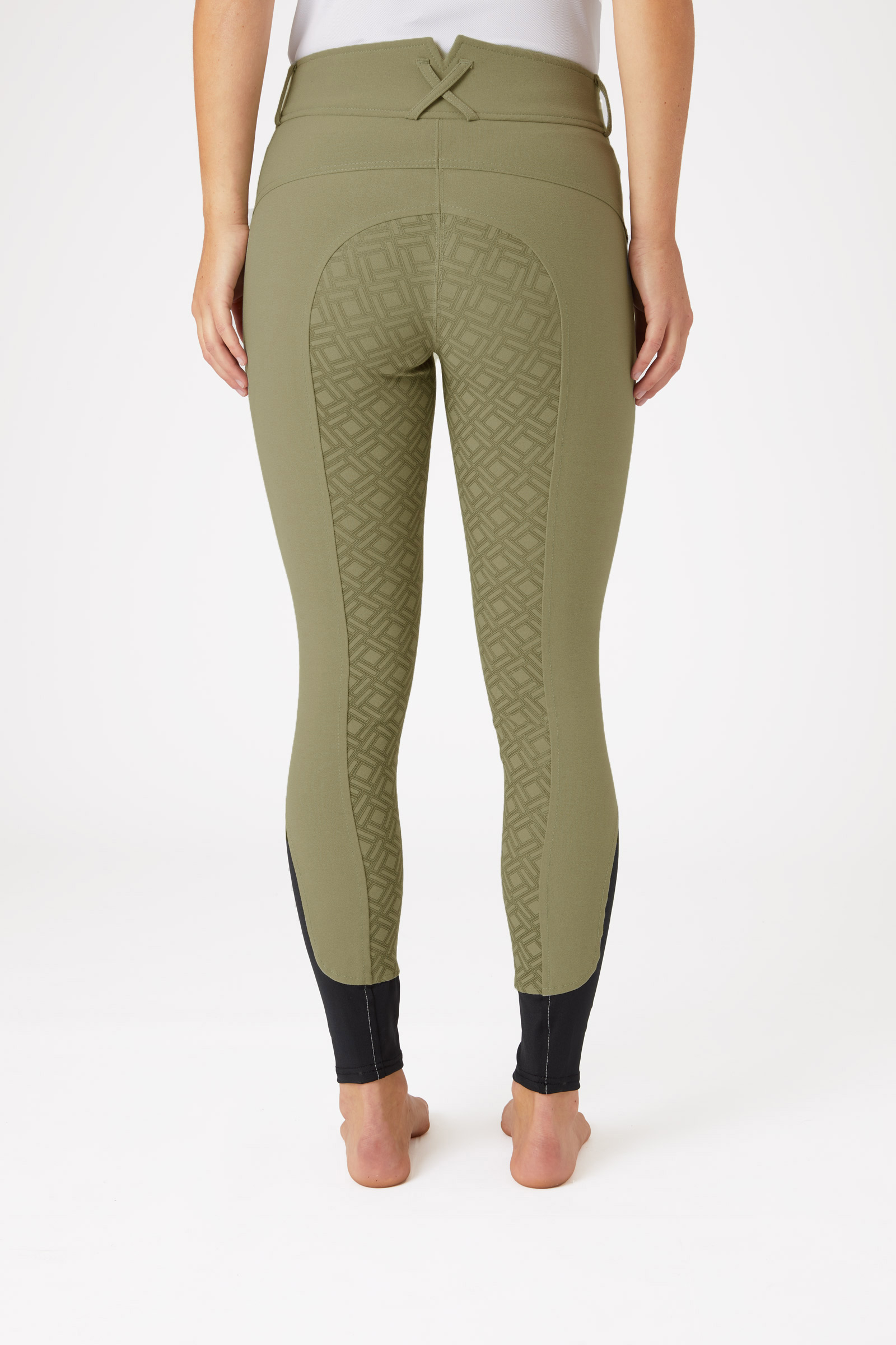 Horze H&oslash;jtaljede Ridebukser med fuld silikonegrip, damemodel