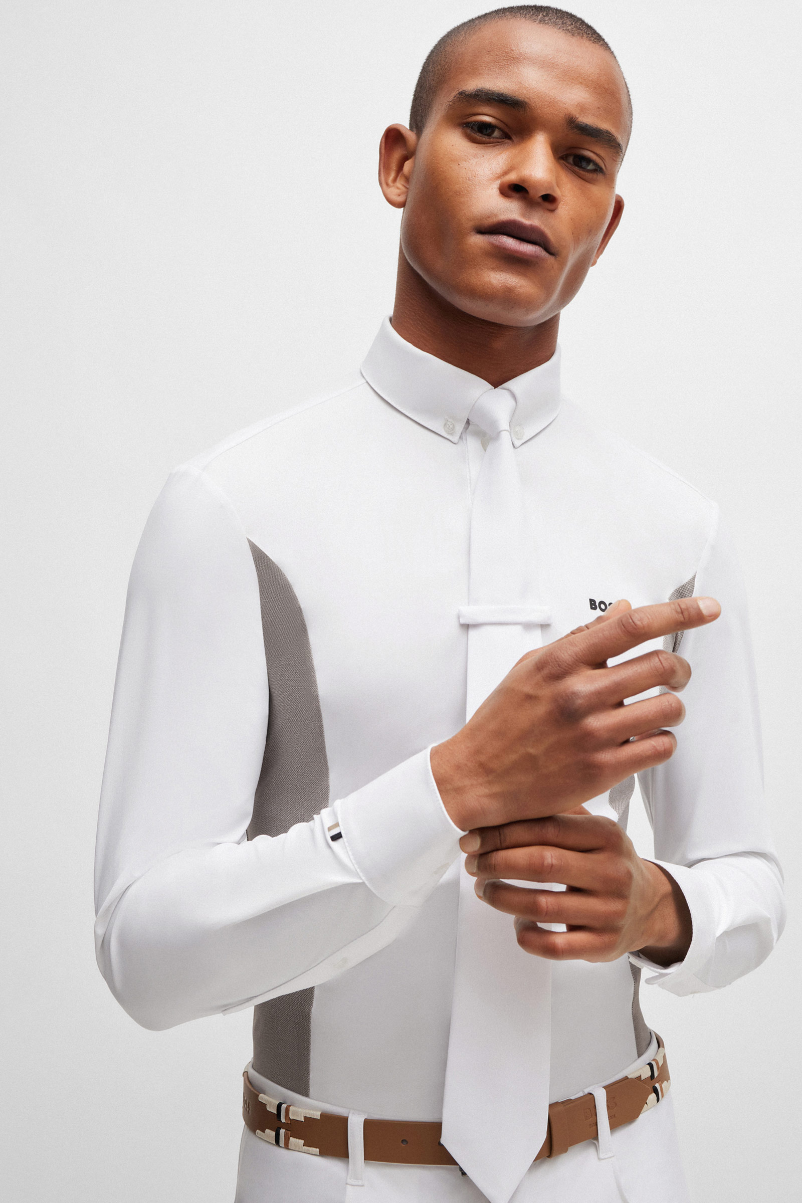 Boss Norman show-skjorte med sidepanel
