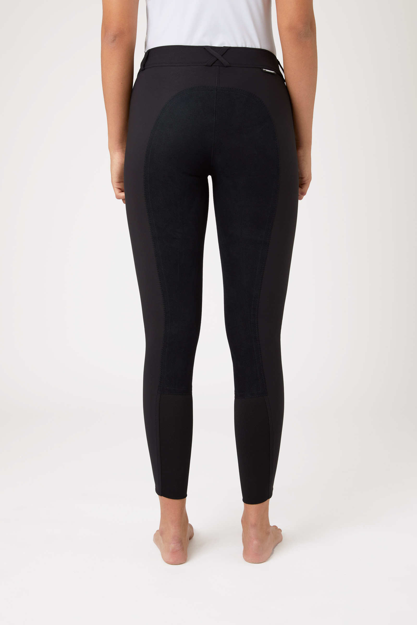 Horze Grand Prix ridebukser med fuldbesætning i læder til damer, UPF 50+