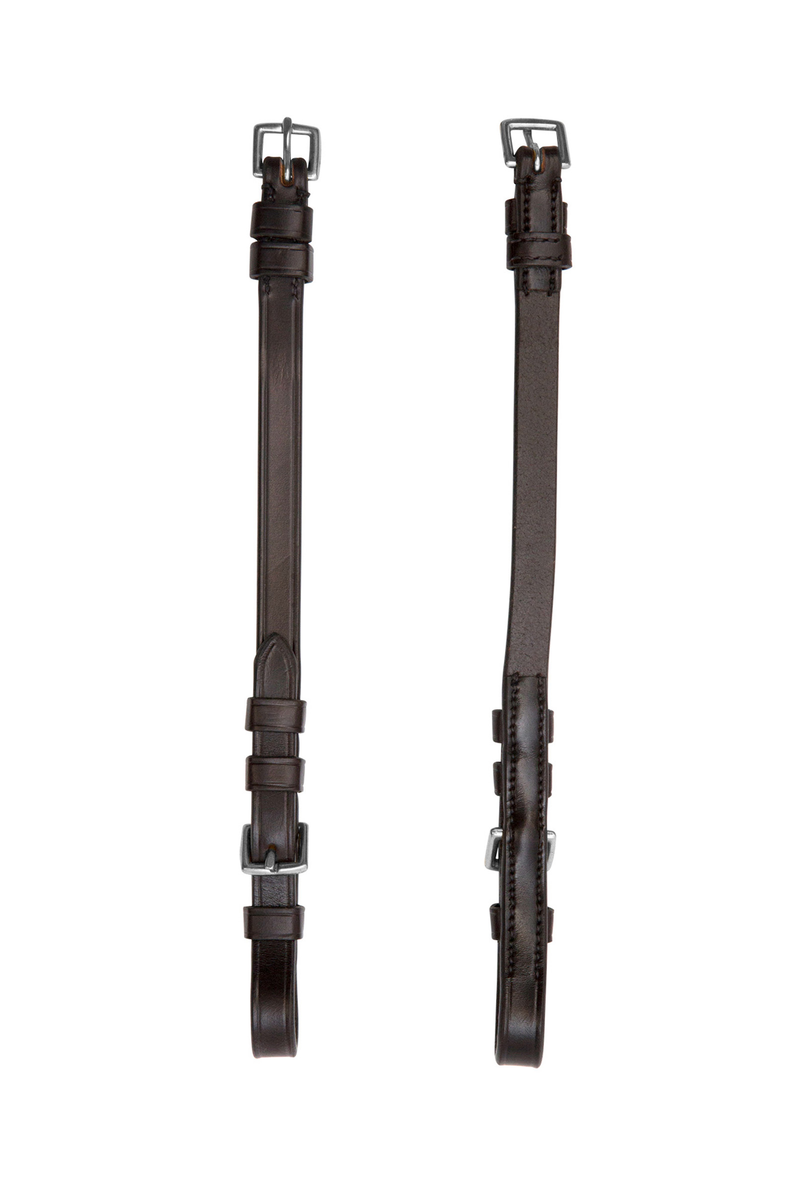 Antique Brown/Silver Schockem&ouml;hle Sports Cheek Pieces Buckles