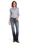 Ariat R.E.A.L. Mid Rise Stretch Entwined Dame bootcut jeans