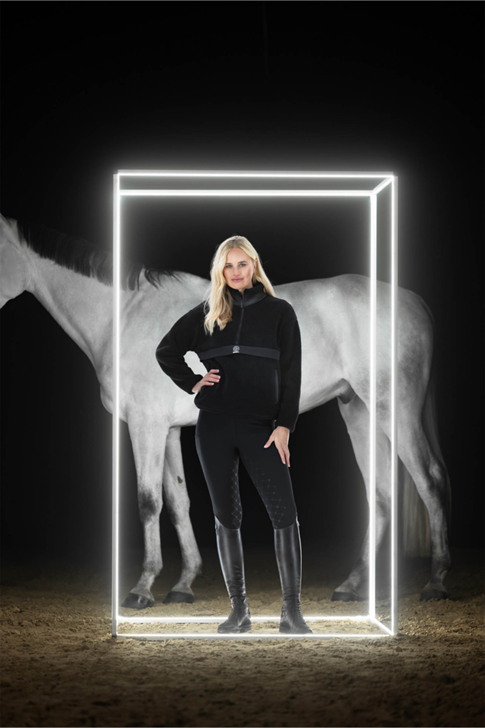 Eskadron Dynamics AW25 half-zip trøje med teddyfleece