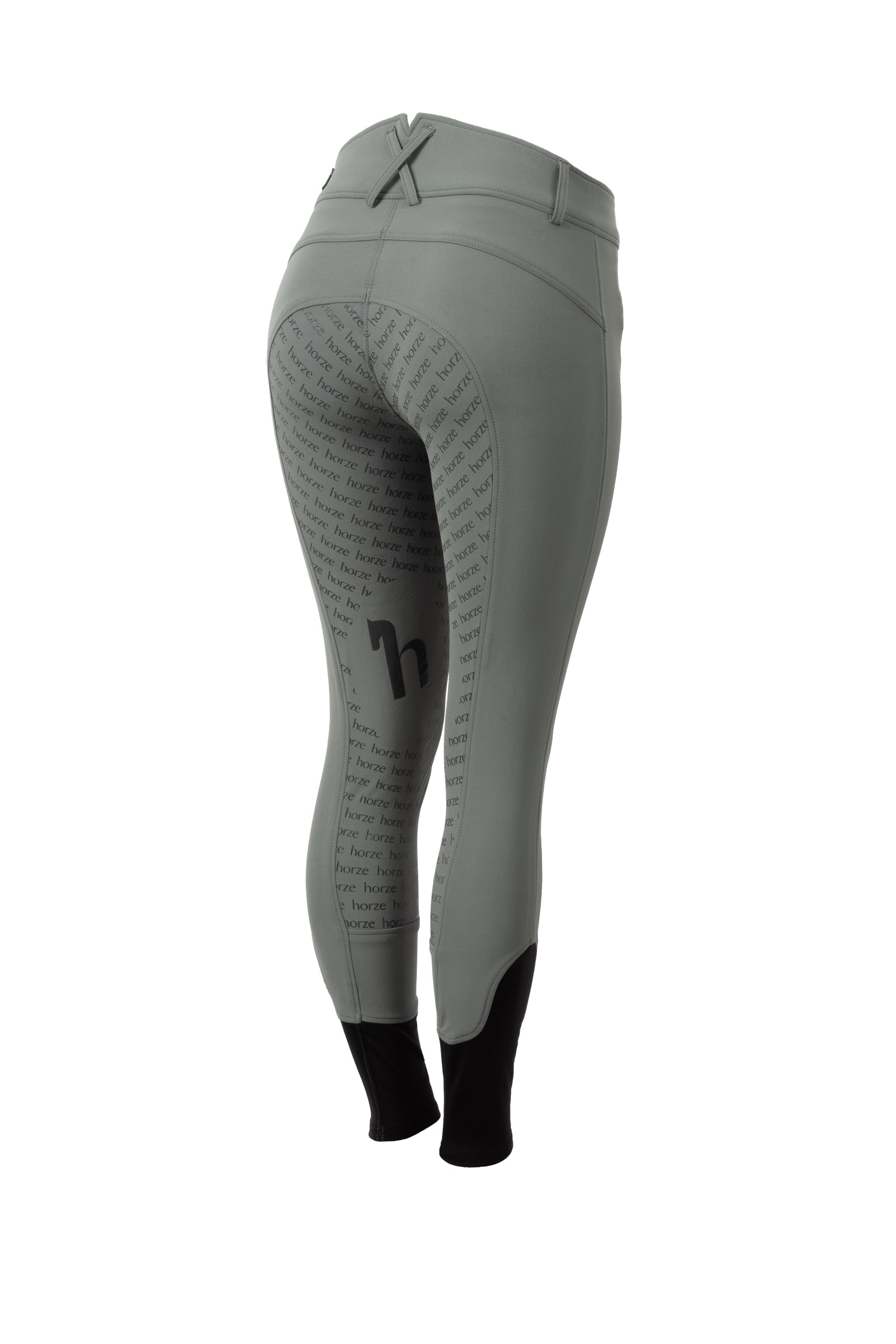 Rosemary green Dameridebukser med silikonegrip og høj talje